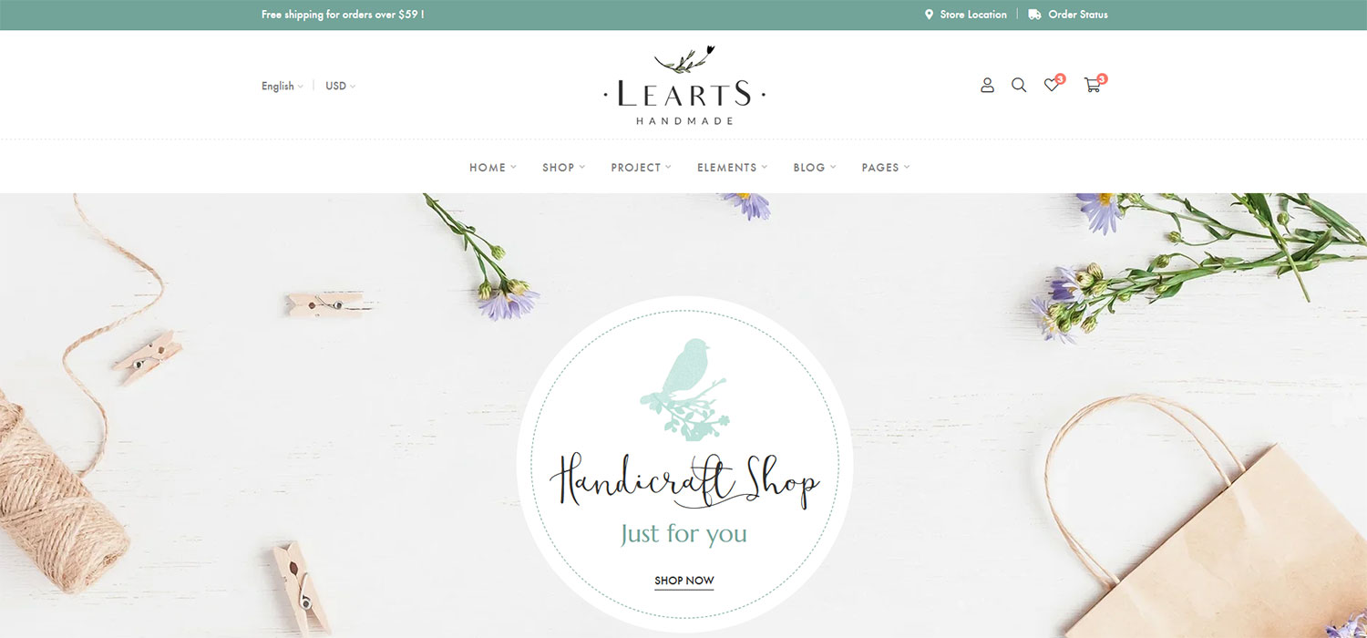 Learts - Handmade Shop HTML Template