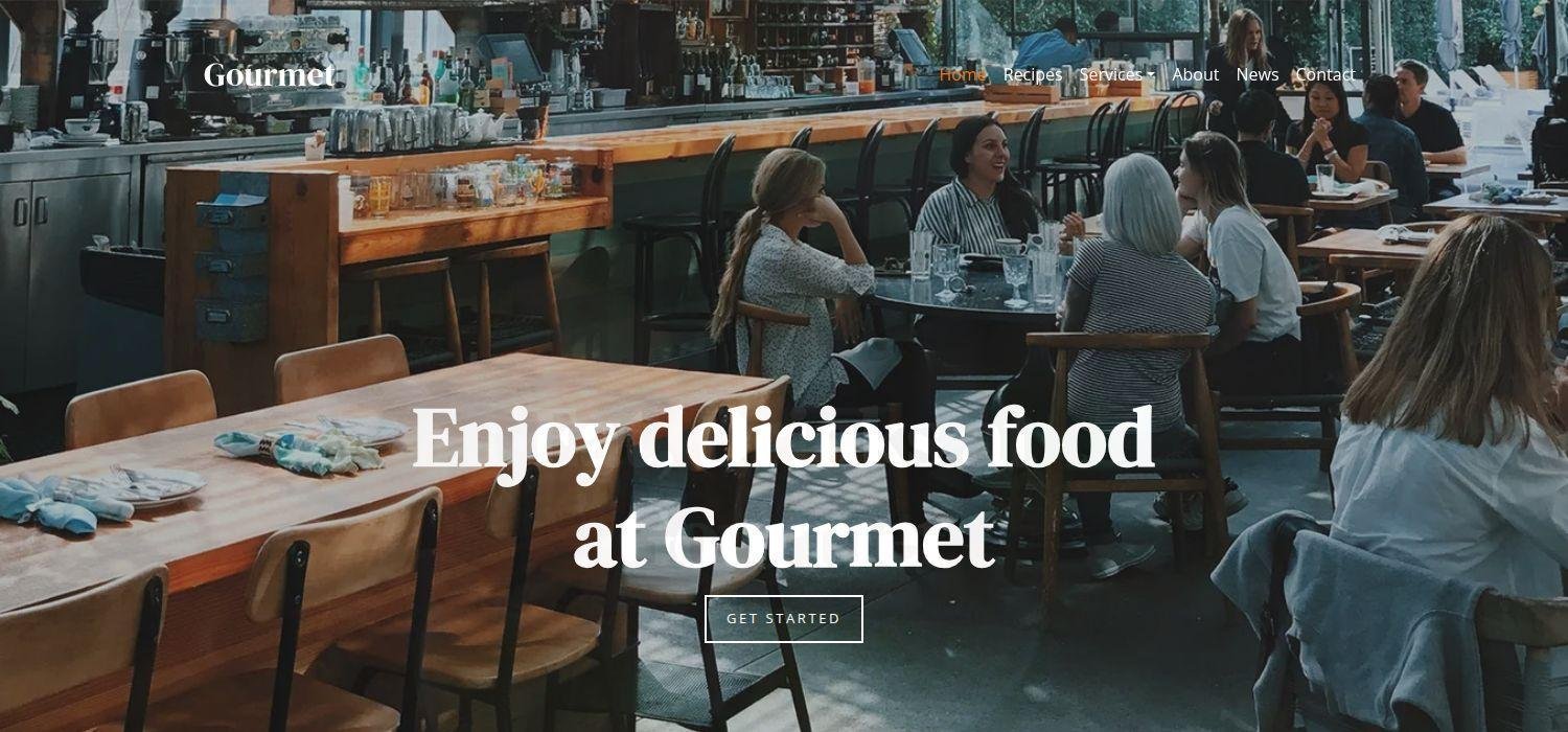 Gourmet - Bootstrap 4 HTML5 Responsive Restaurant Website Template