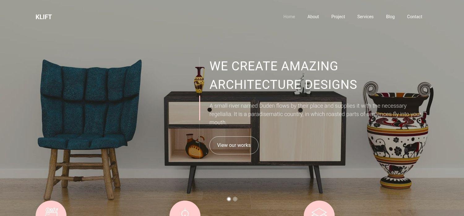 Klift - Free Bootstrap 4 HTML5 Interior Design Agency Website Template