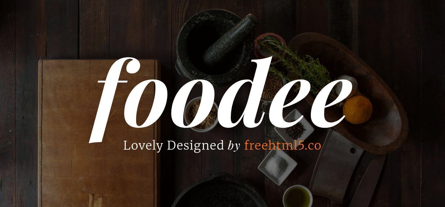 Foodee - Bootstrap Template for Restaurant Website