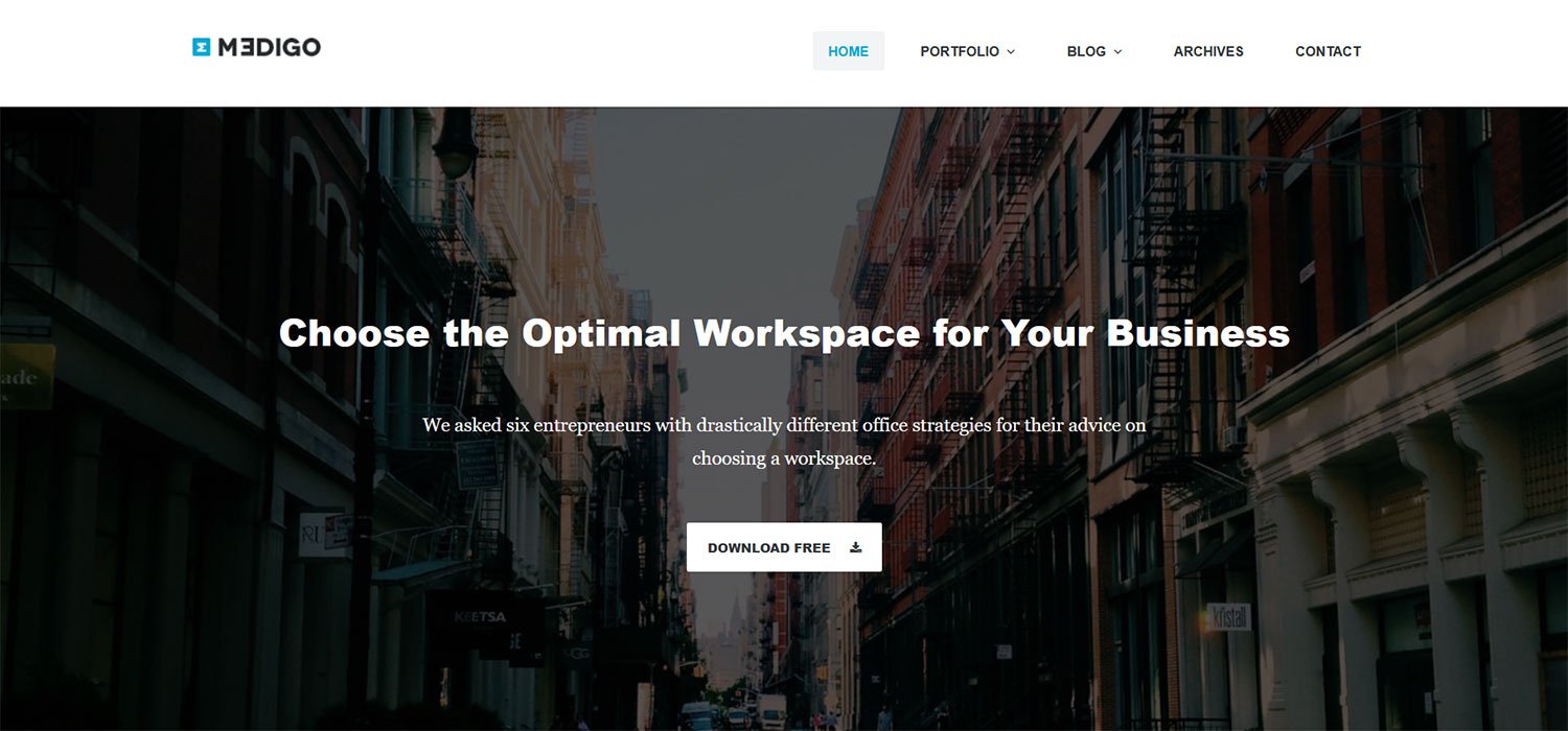 Medigo - Responsive Professional Business Portfolio Website Template