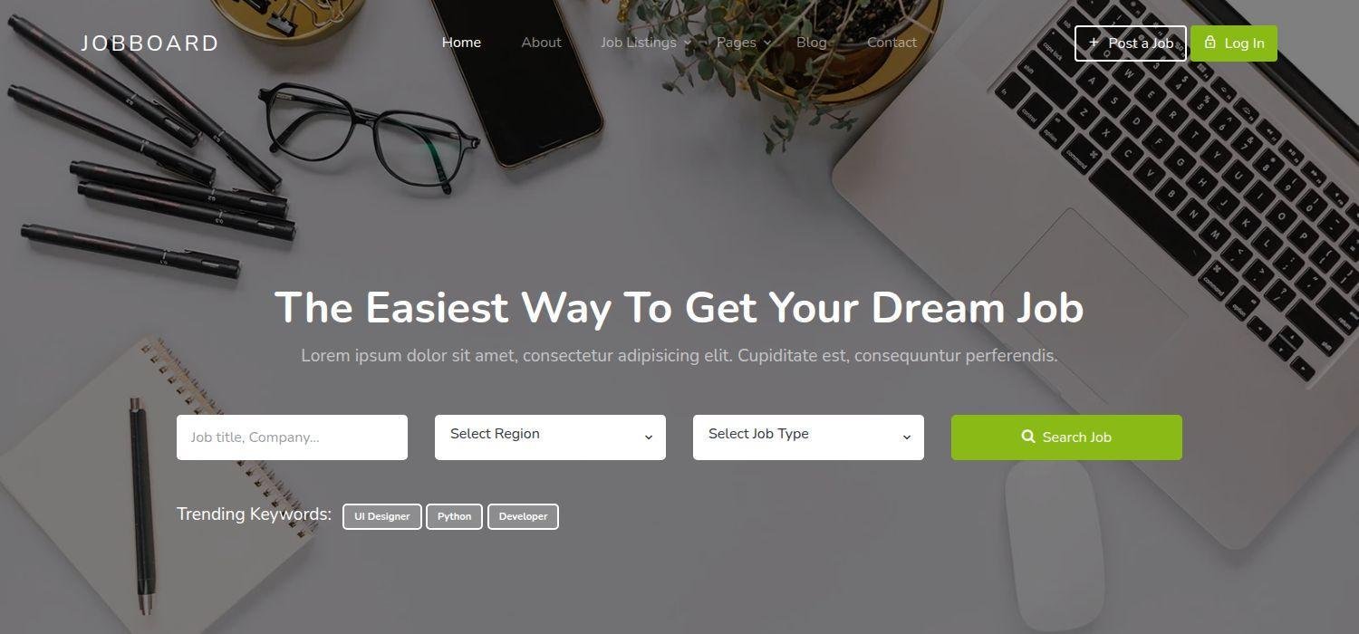 Jobboard - Bootstrap 4 HTML5 Online Job Portal Website Template
