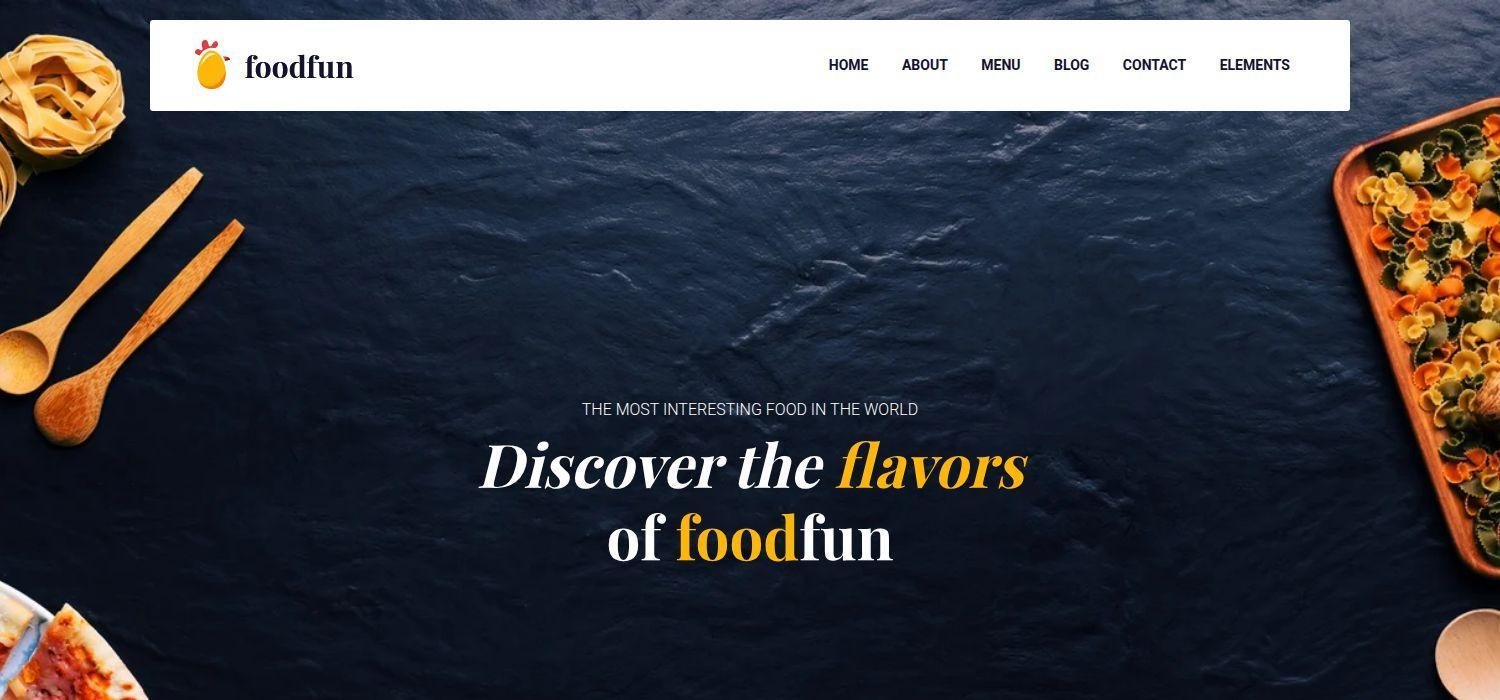 Foodfun - Bootstrap 4 HTML5 Restaurant Website Template