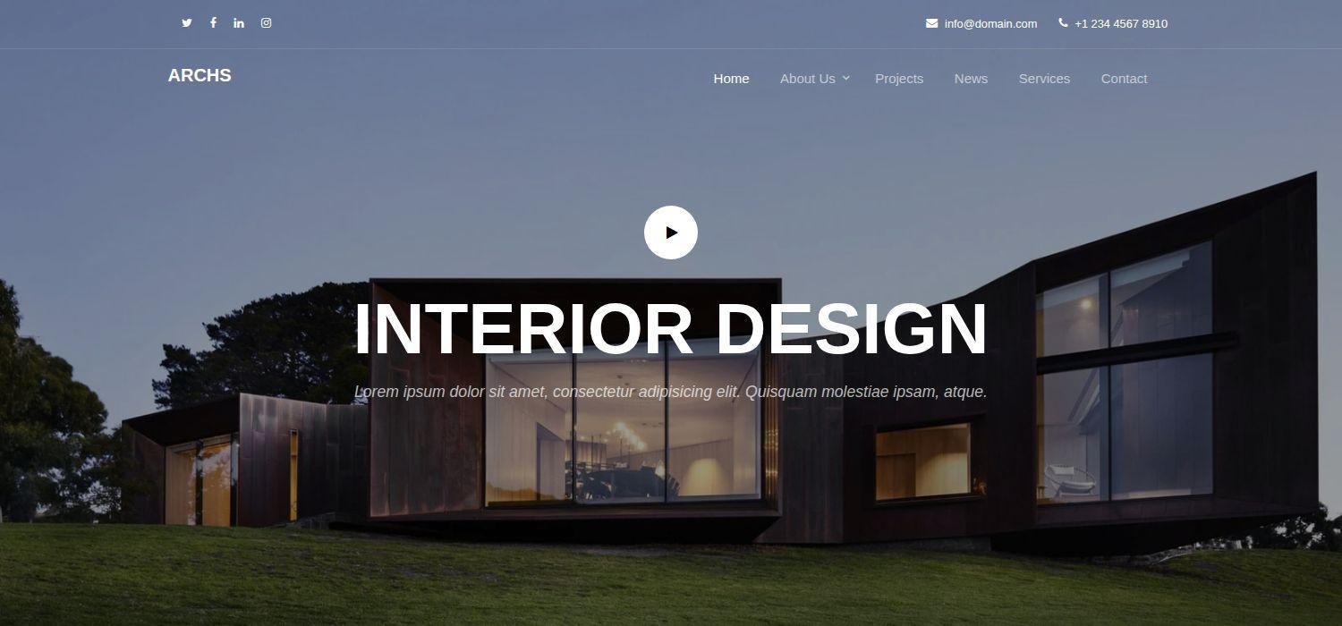 Archs - Free Bootstrap 4 HTML5 Agency Website Template
