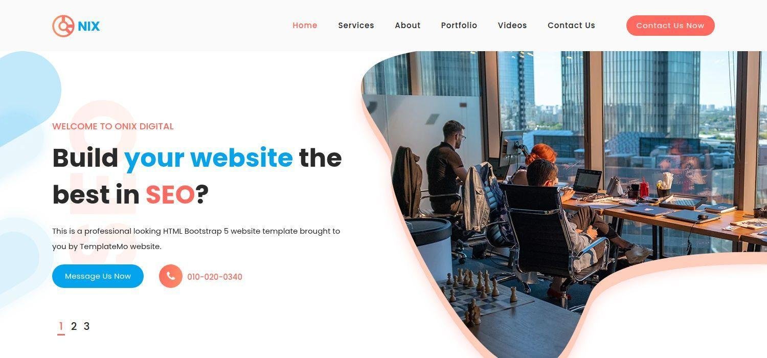 Onix - Bootstrap 5 HTML5 SEO & Digital Marketing Website Template