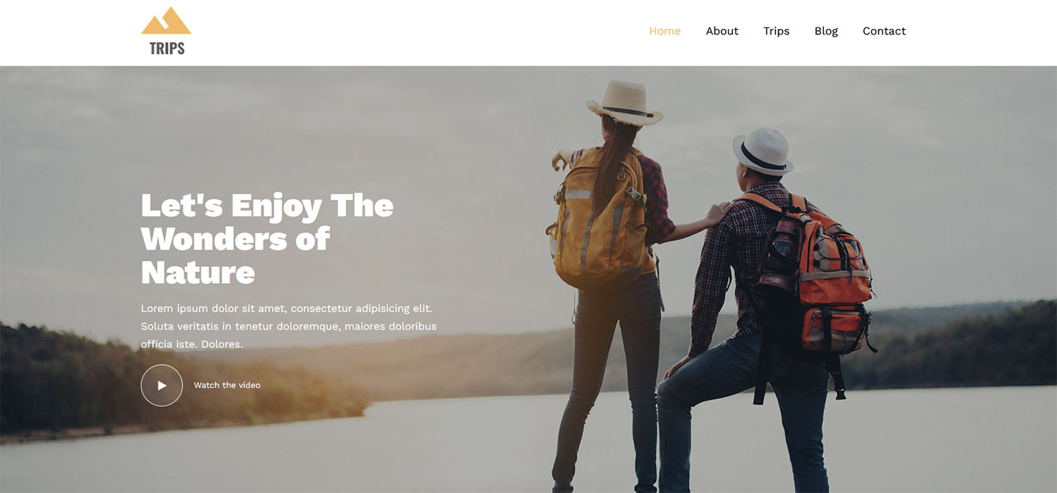 Trips - Free Bootstrap 4 HTML5 Travel Business Website Template
