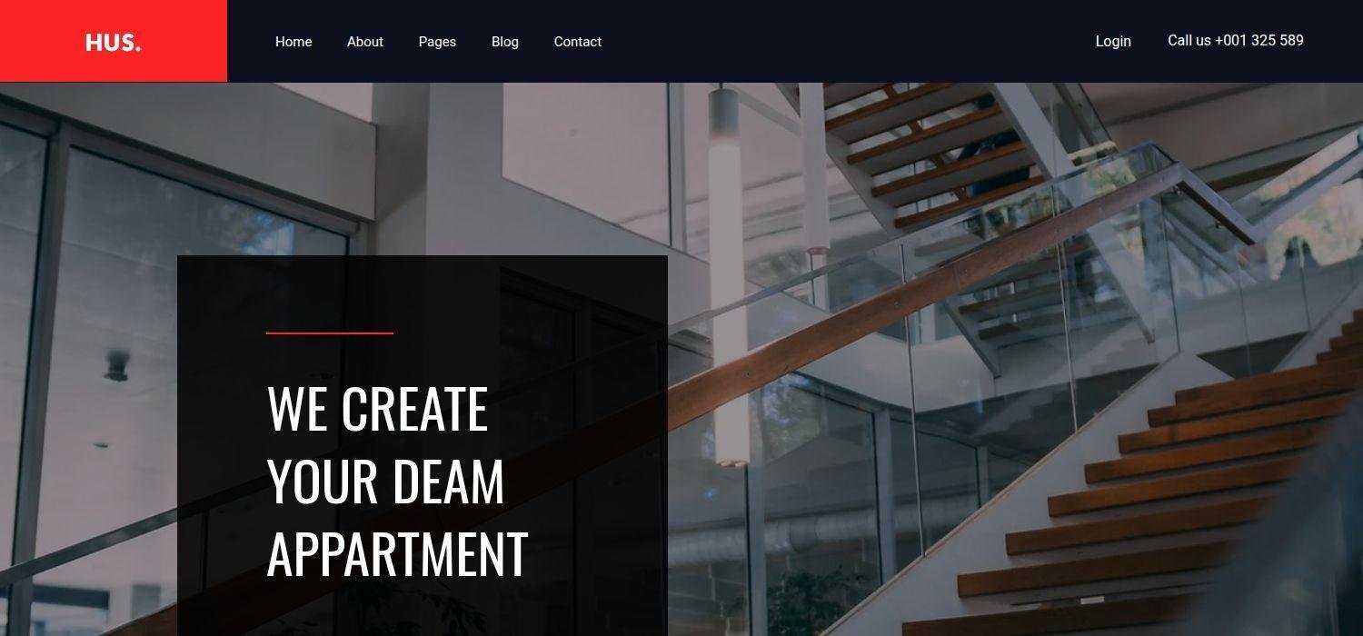 Hus - Bootstrap 4 HTML5 Business Websites Template