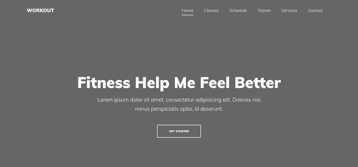 Workout - One Page Bootstrap 4 HTML5 Gym Website Template - Do not publish