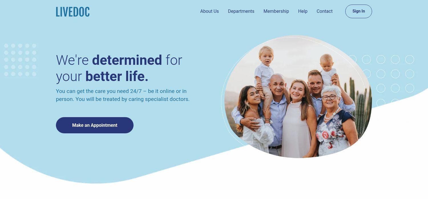 Livedoc - Responsive Bootstrap 5 HTML5 Medical Website Template