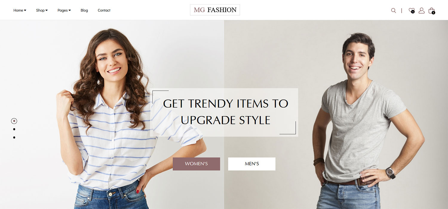 MG Fashion - eCommerce HTML Website Template