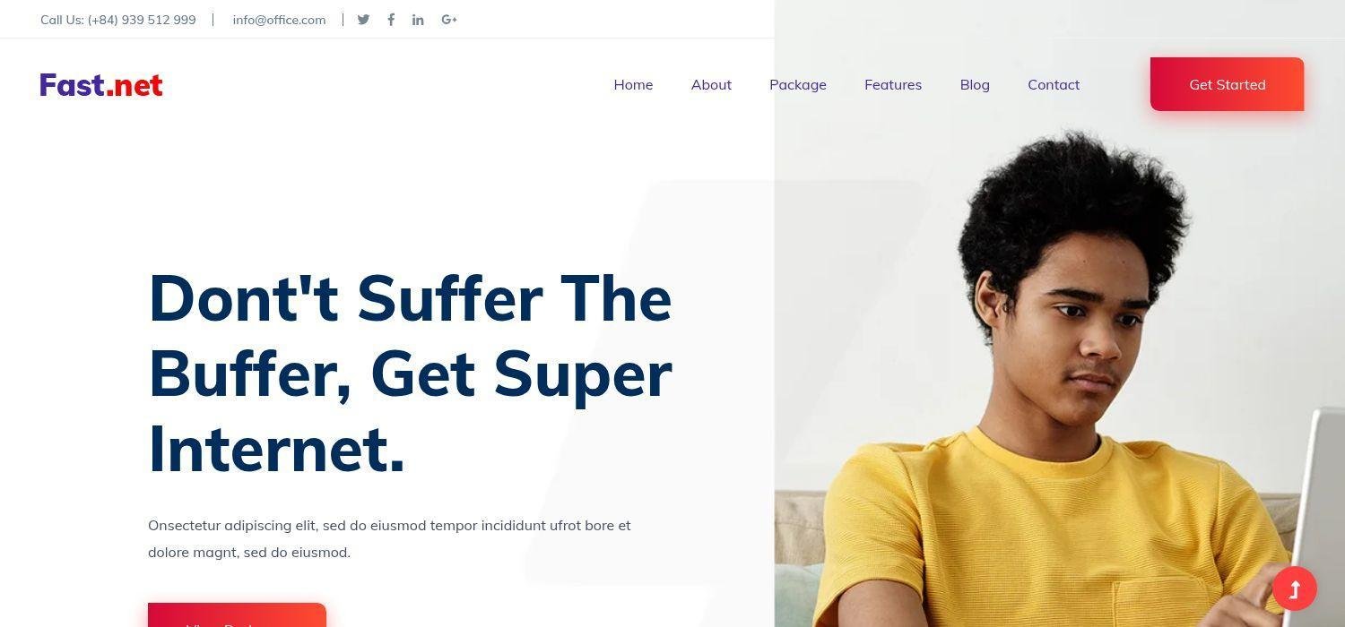 Fastnet - Bootstrap 4 HTML5 Creative Business Website Template