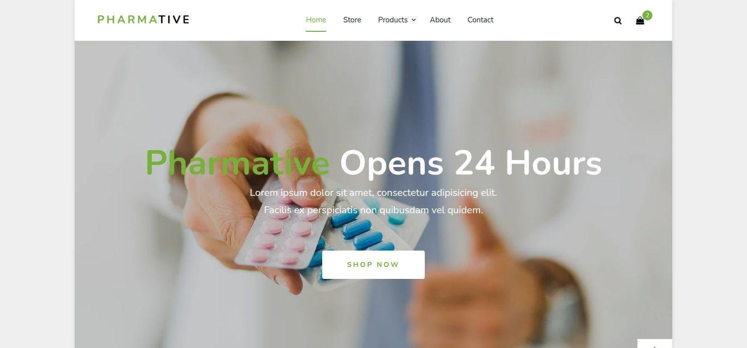 Pharmative - Free Bootstrap 4 HTML5 Pharmacy Website Template