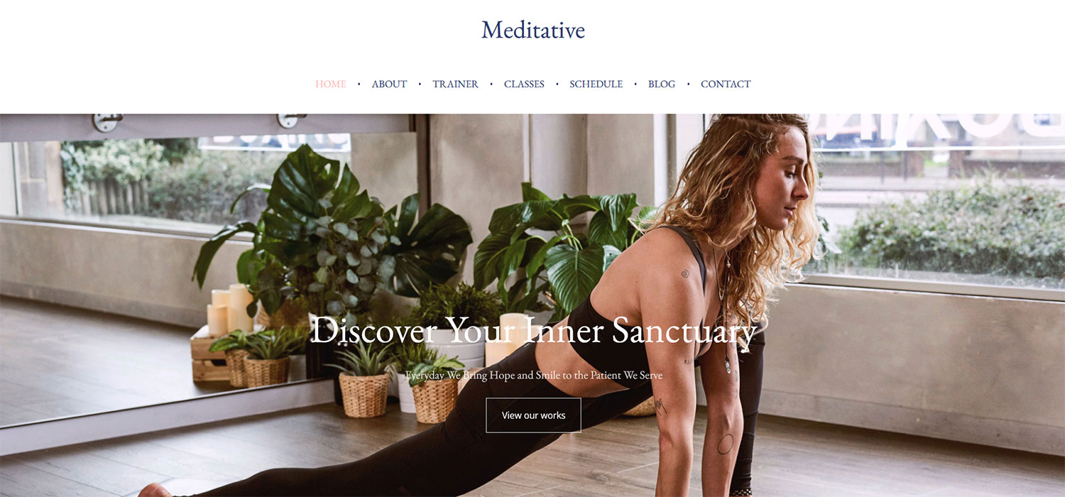 Meditative - Free Bootstrap 4 HTML5 Responsive Yoga Website Template