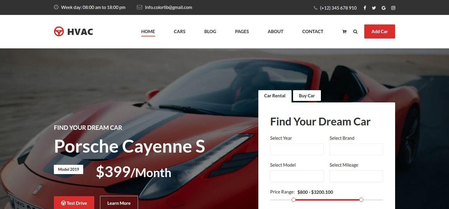 HVAC - Bootstrap 4 HTML5 Automotive Business Website Template