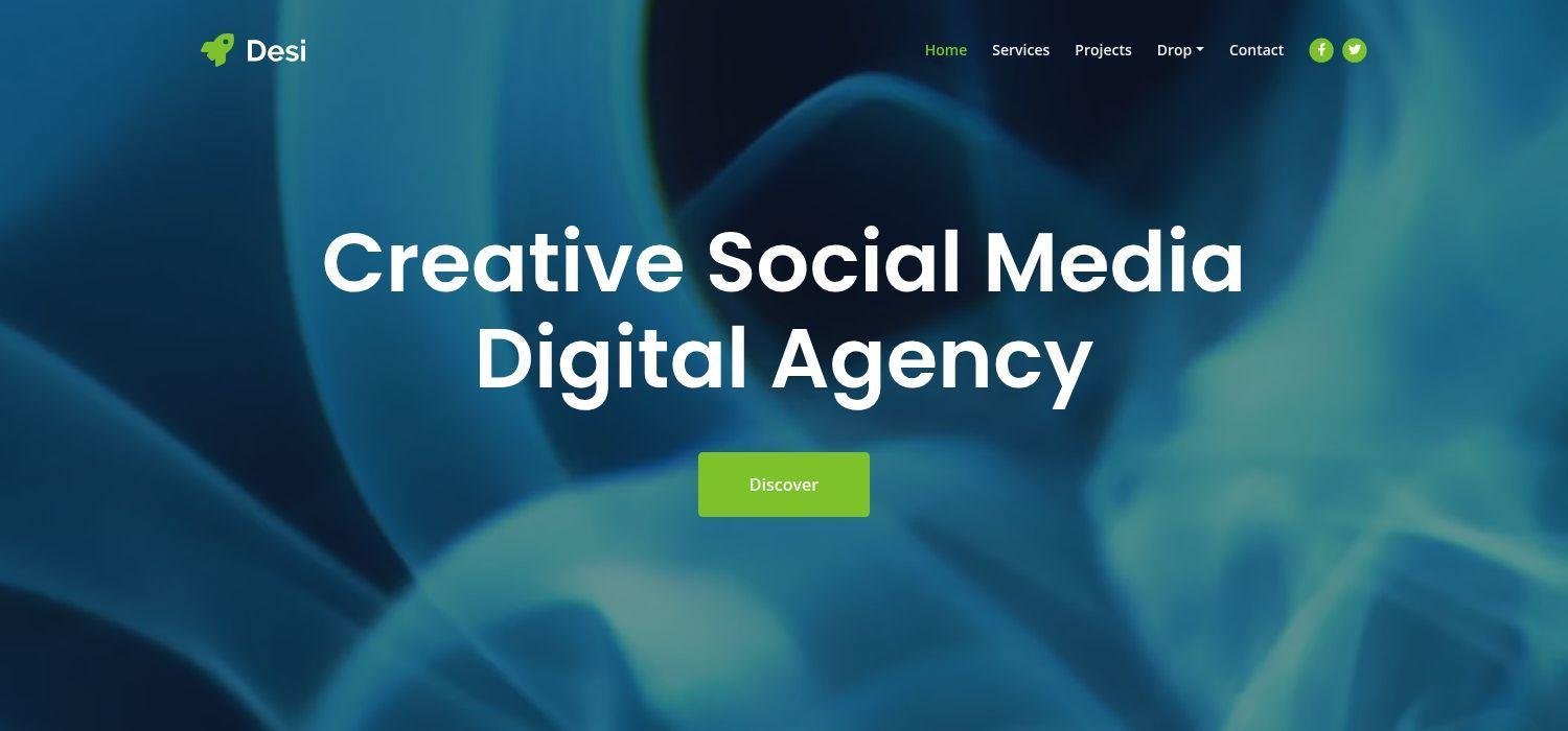 Desi - Bootstrap 5 HTML5 Creative Agency Website Template