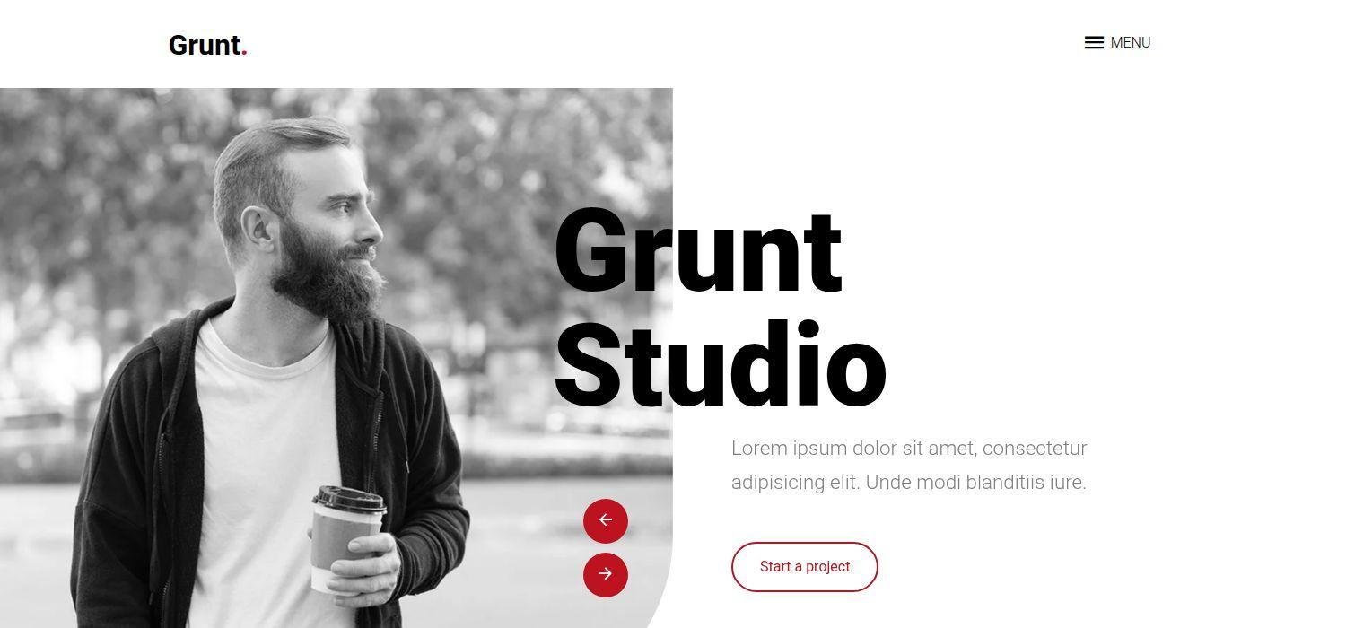 Grunt - Bootstrap 4 HTML5 Agency Website Template