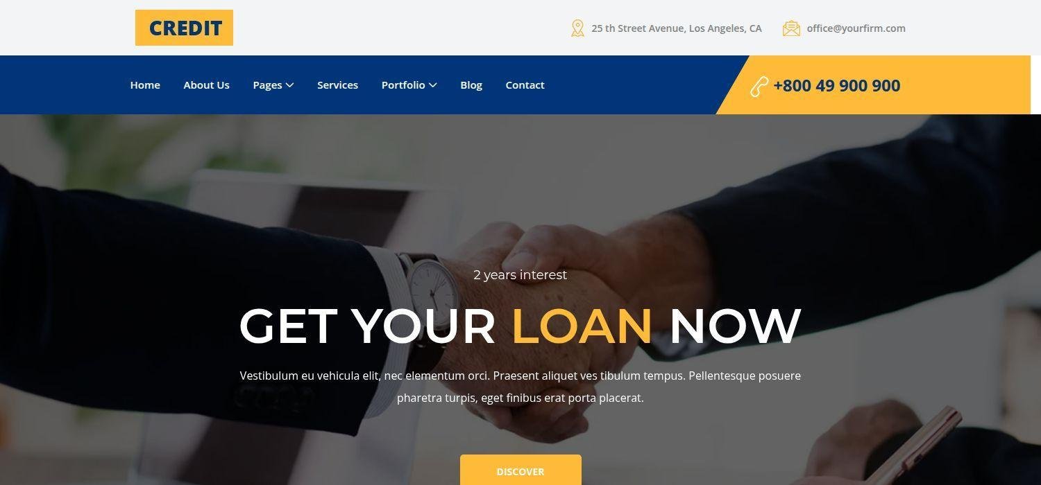 Credit - Free Bootstrap 4 HTML5 Corporate Website Template
