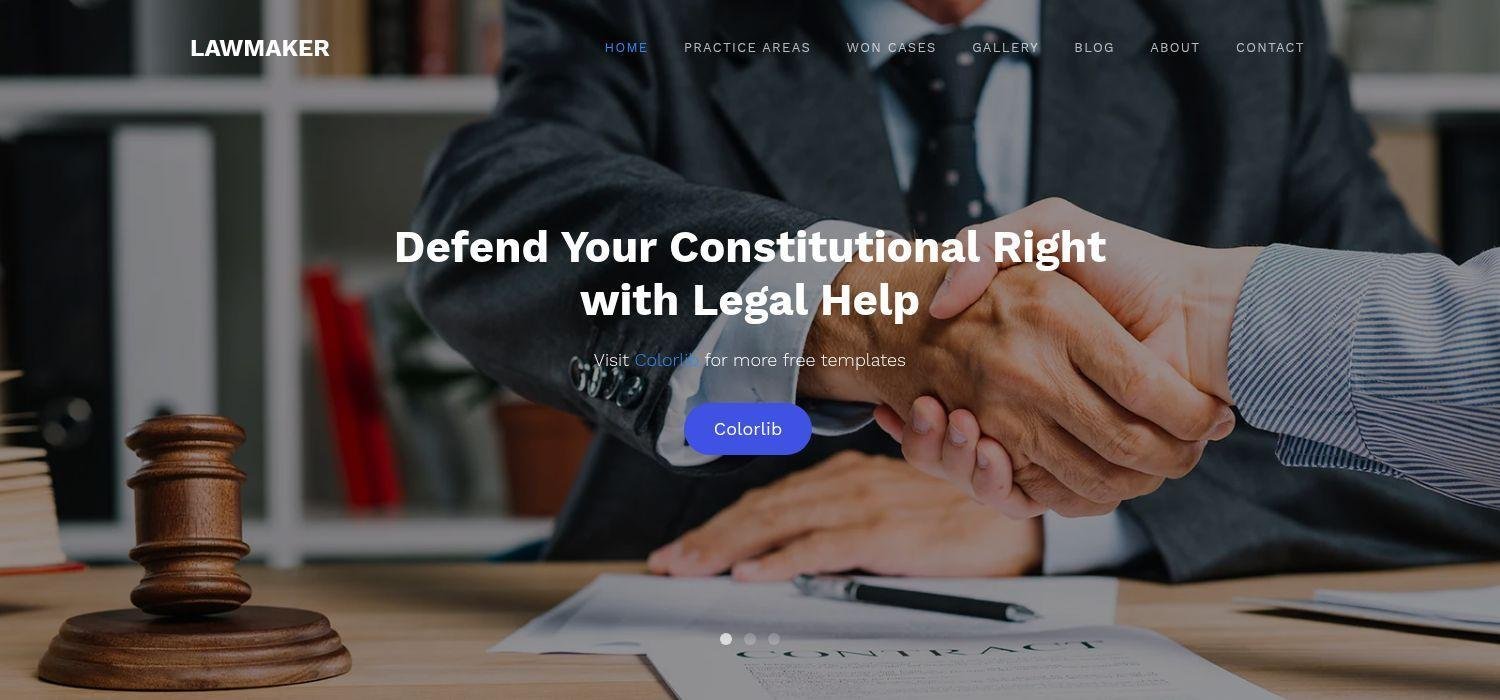 Lawmaker - Bootstrap 4 HTML5 Law Firm Website Template