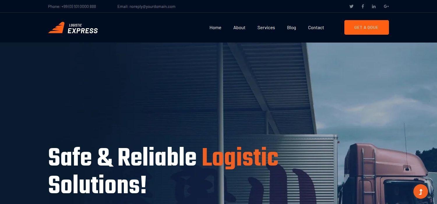 LogisticExpress - Bootstrap 4 HTML5 Logistic Company Website Template