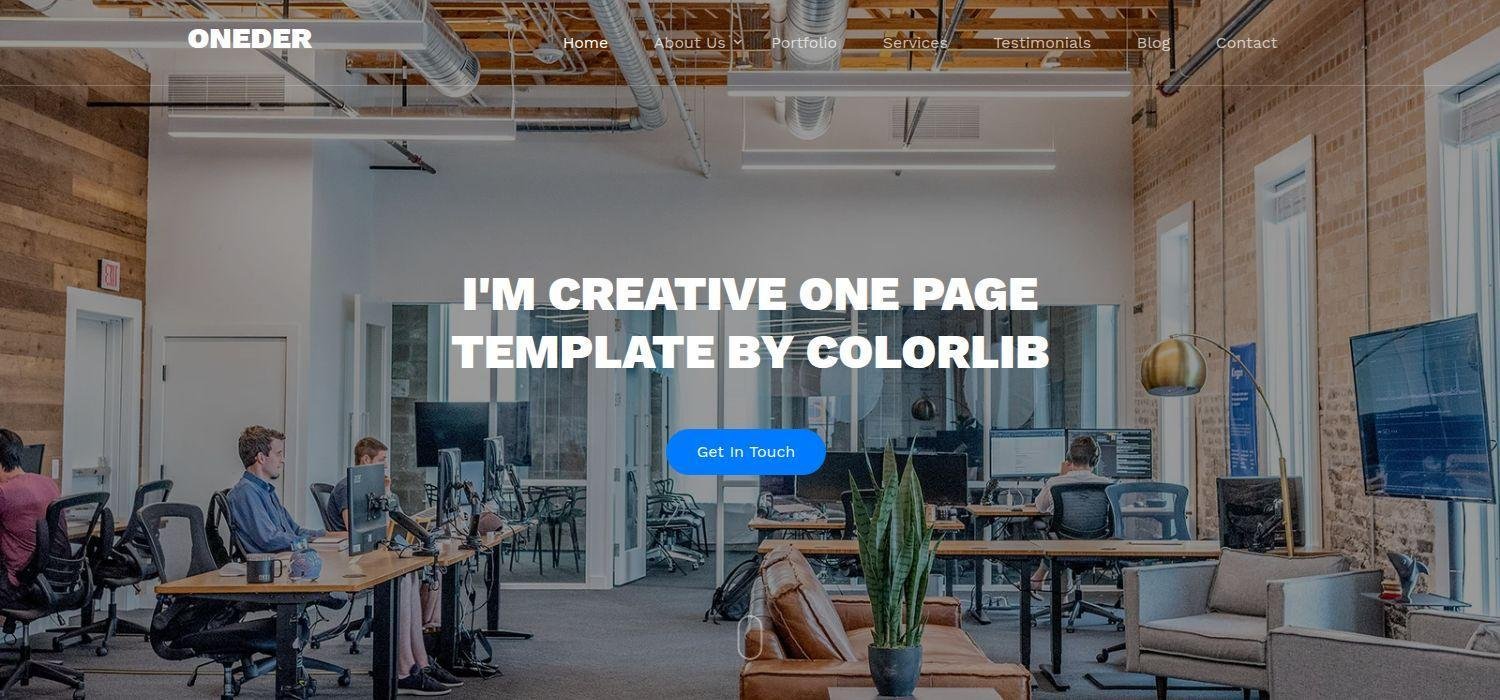 Oneder - HTML5 Bootstrap 4 Agency Website Template