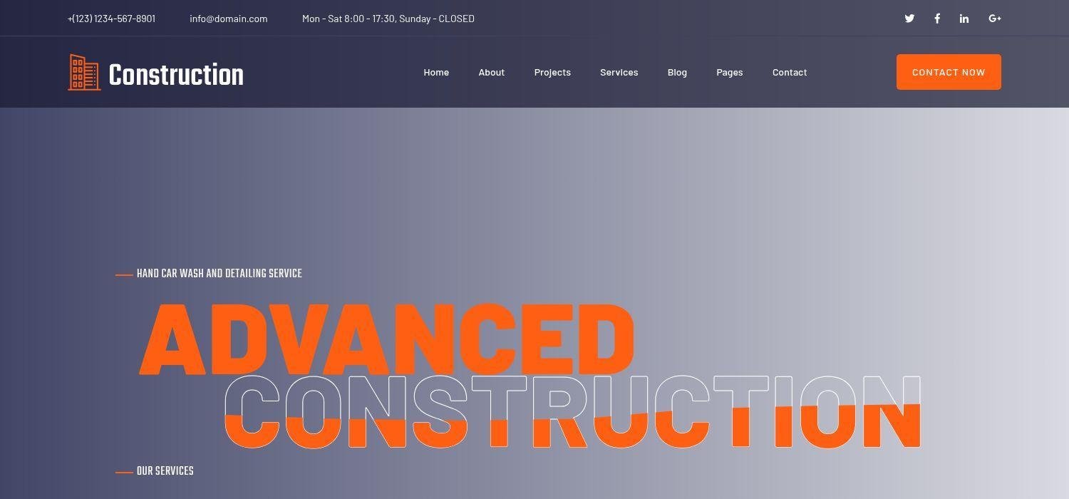 ConstructionCompany - Free Bootstrap 4 HTML5 Responsive Agency Website Template
