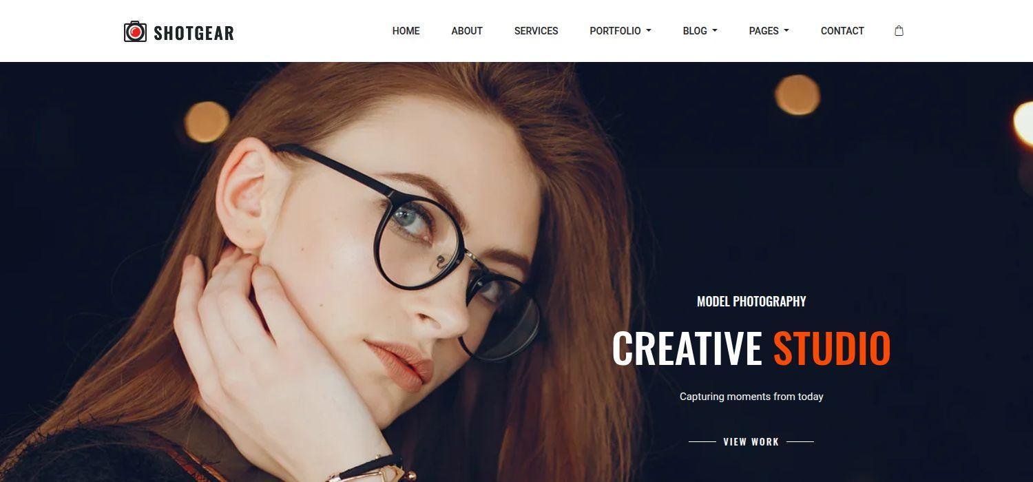 Shotgear - Free Bootstrap 4 HTML5 Responsive Photography Website Template