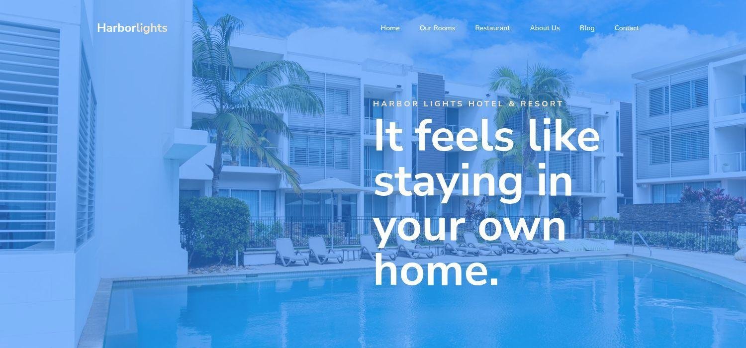 Harbor Lights - Bootstrap 4 HTML5 Responsive Hotel Website Template