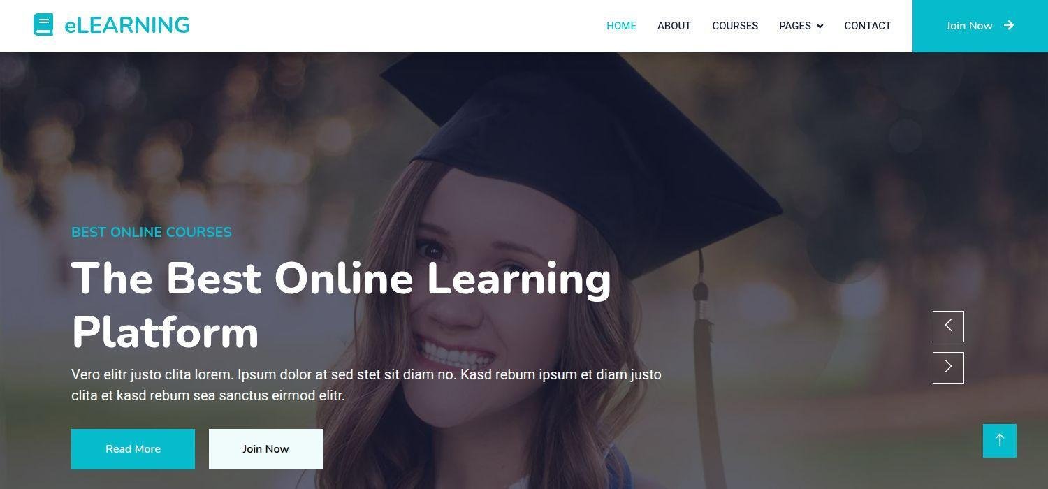 Elearning - Education Website Template Bootstrap 5 HTML5