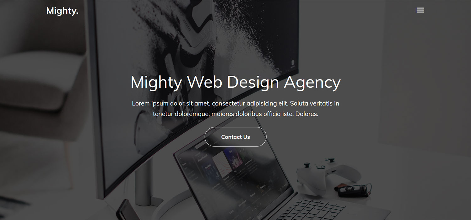 Mighty - Free Bootstrap 4 HTML5 Responsive Agency Website Template