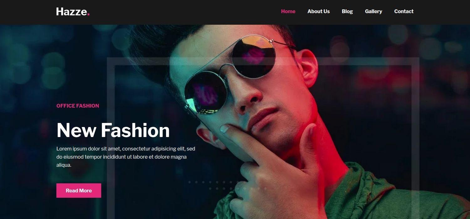 Hazze - Free Bootstrap 4 HTML5 Agency Website Template