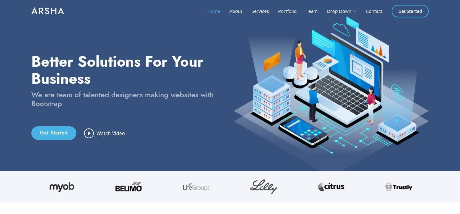 Arsha – Bootstrap 5 HTML5 Business Website Template