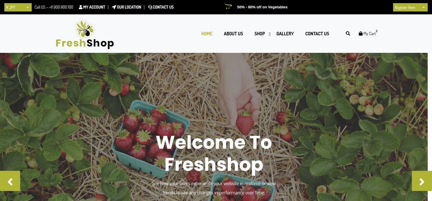 Freshshop - Free Bootstrap 4 HTML5 Ecommerce Website Template