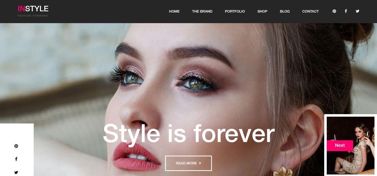 Instylr - Bootstrap 4 HTML5 Fashion Website Template