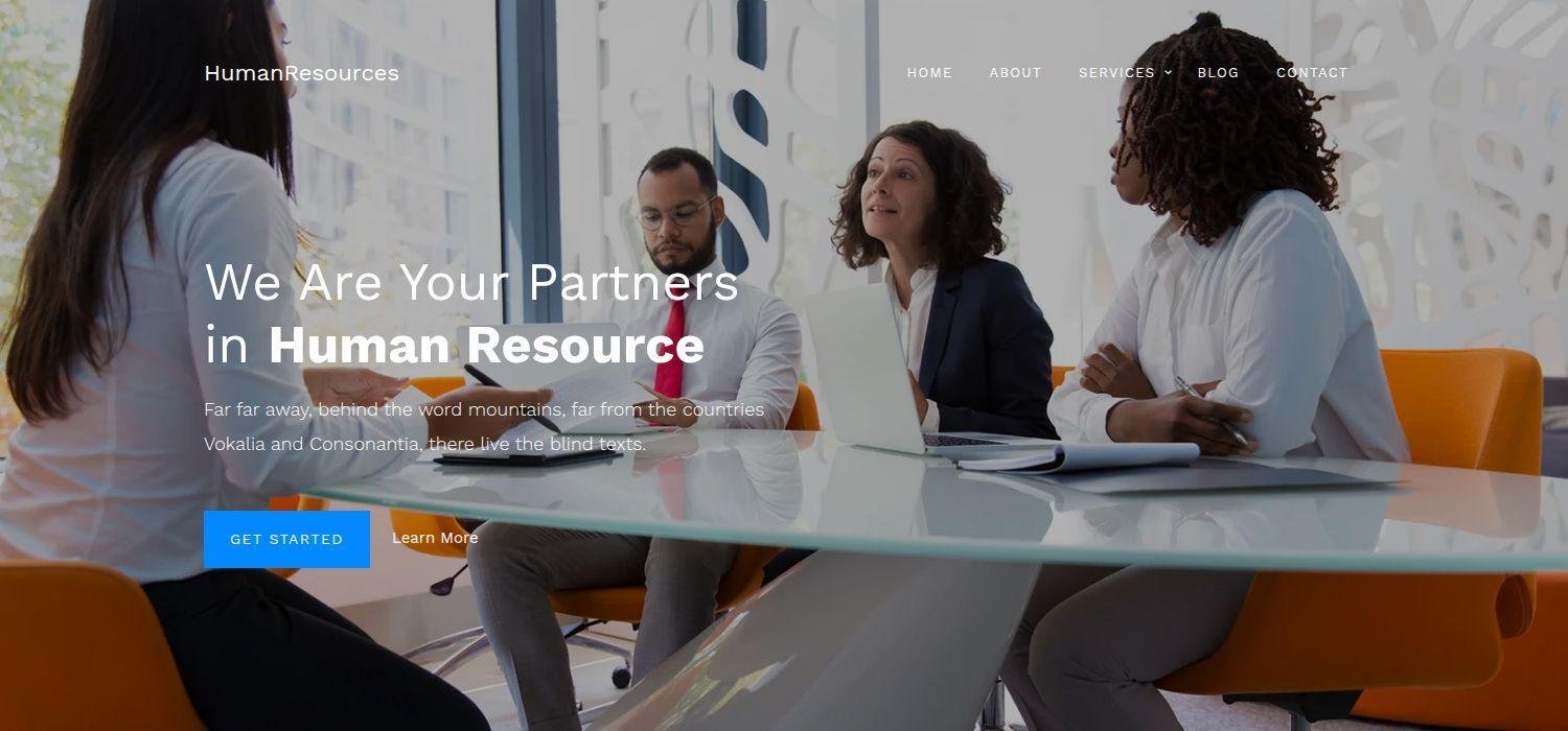HumanResources - Responsive Bootstrap 4 HTML5 Business Website Template