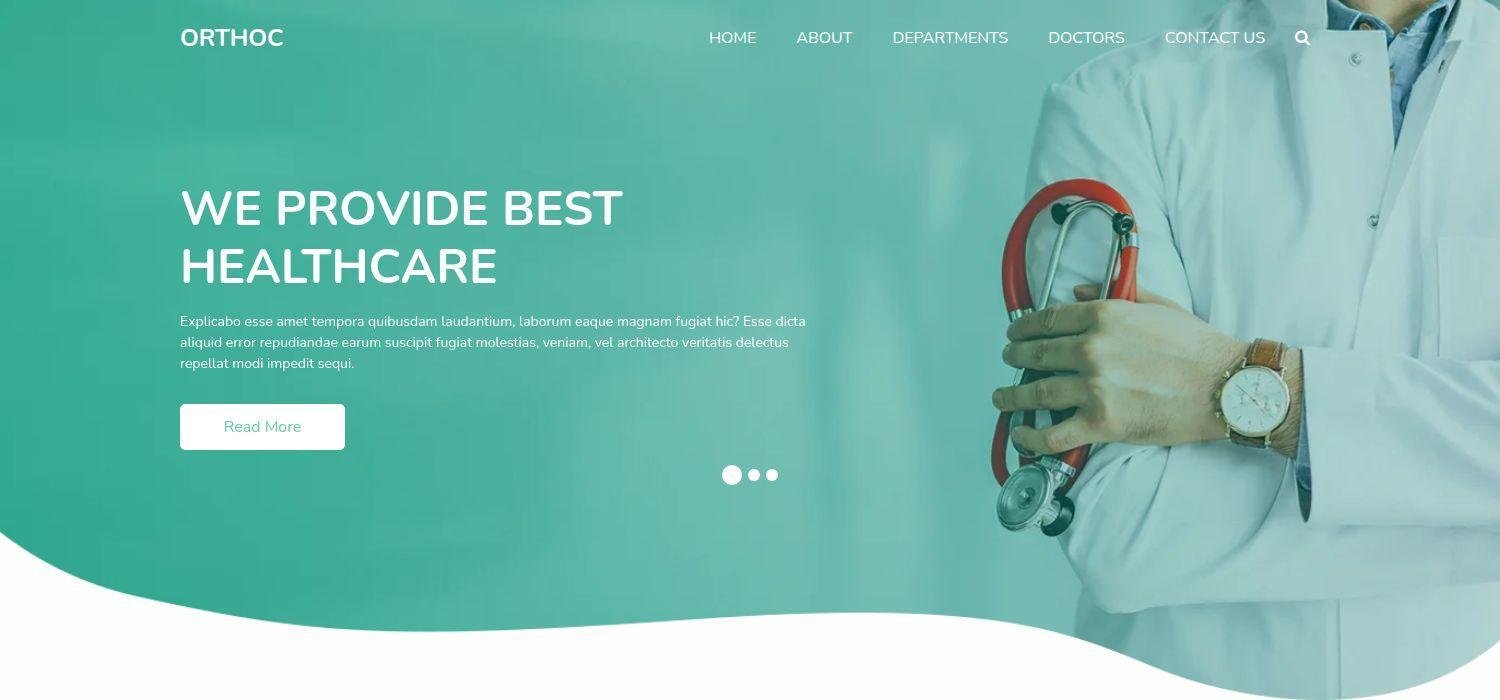 Orthoc - Responsive Bootstrap 4 Medical Website Template